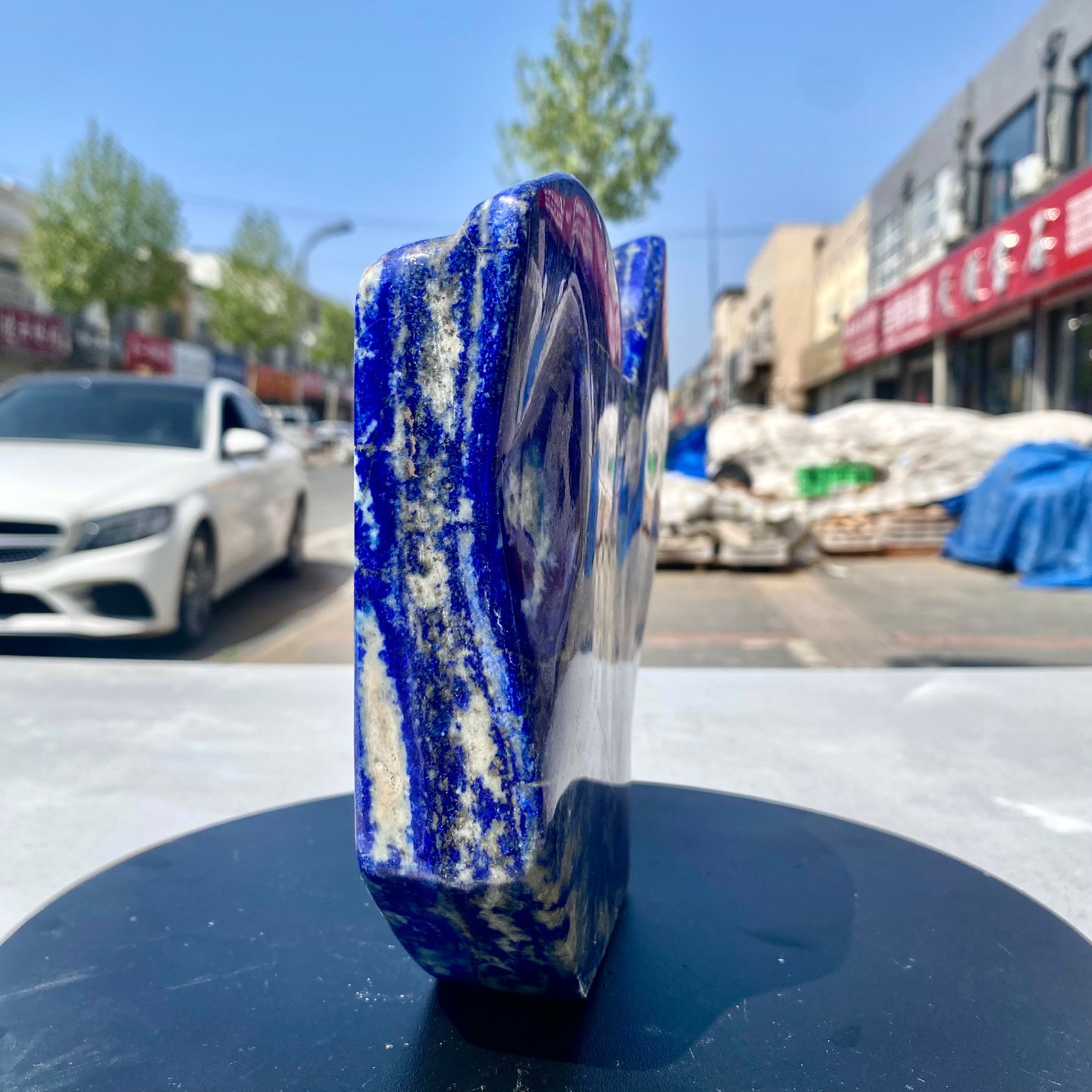 4.85LB Natural Stone Lapis Lazuli Freeform Polished Crystal Mineral Specimen