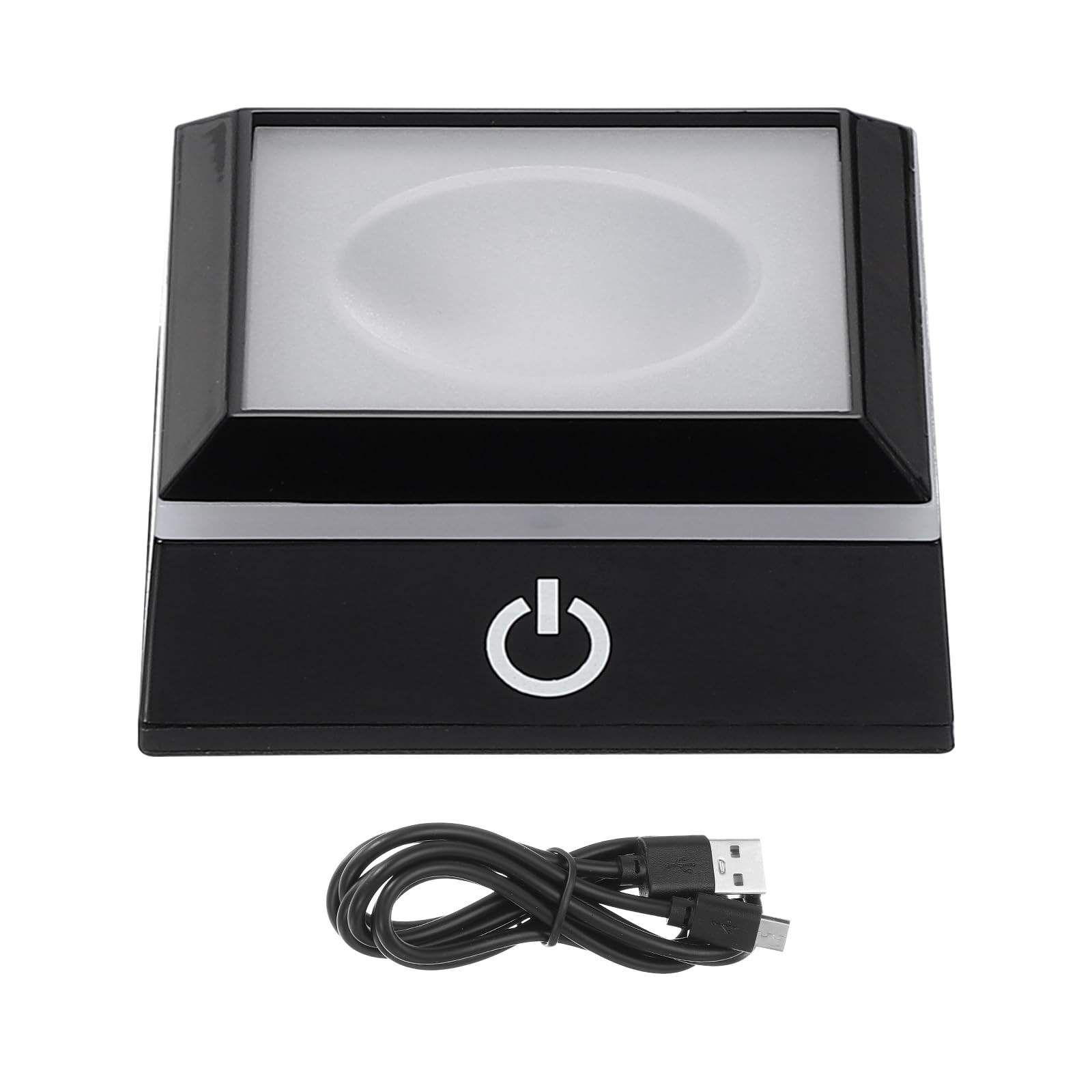 LED Light Base Non-Slip Square Display Stand, LED 6 Lighting Mode Multicolor …