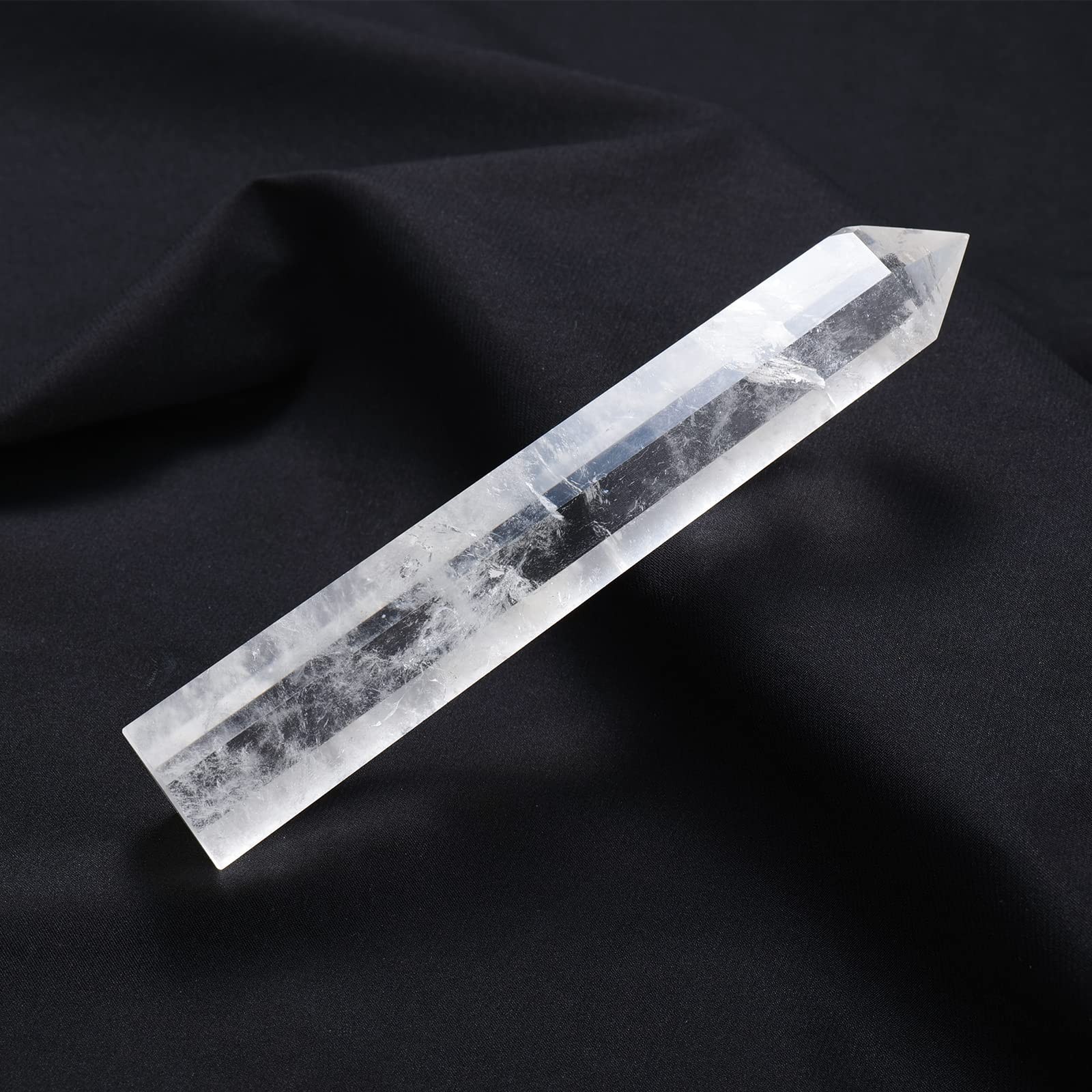 Large Natural Healing Crystal Tower 5.9″-6.3″ 5.9″-6.3″(15-16cm) Clear Quartz