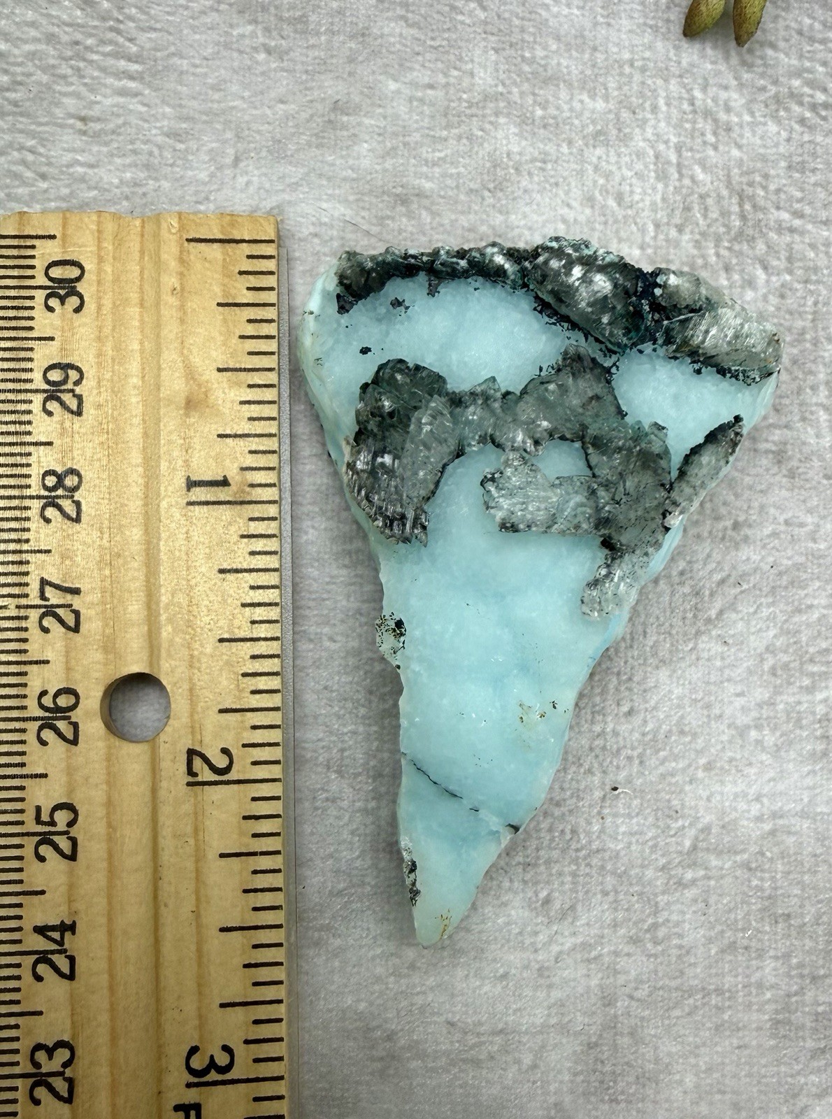 Crystal 43g Hemimorphite With Selenite Specimen Mineral Raw
