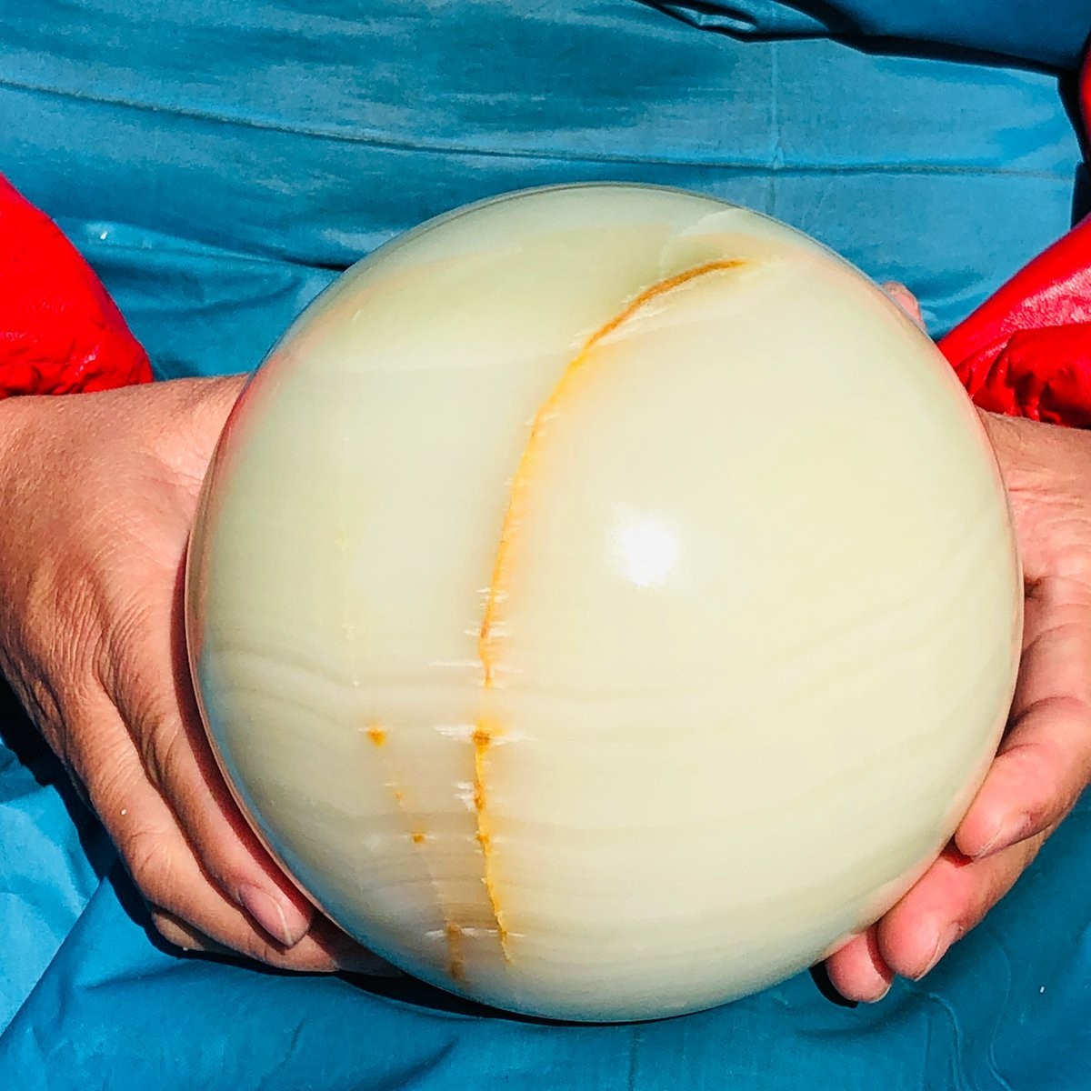 4460g Natural Afghan Jade Chakra Quartz Sphere healing ball Specimen