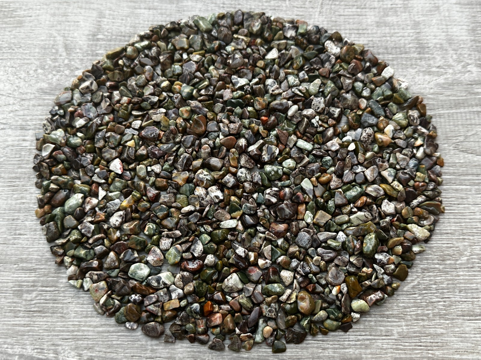 Grade A++ Rhyolite Semi Tumbled Gemstone Chips 3 – 9 mm, Wholesale Bulk Lot