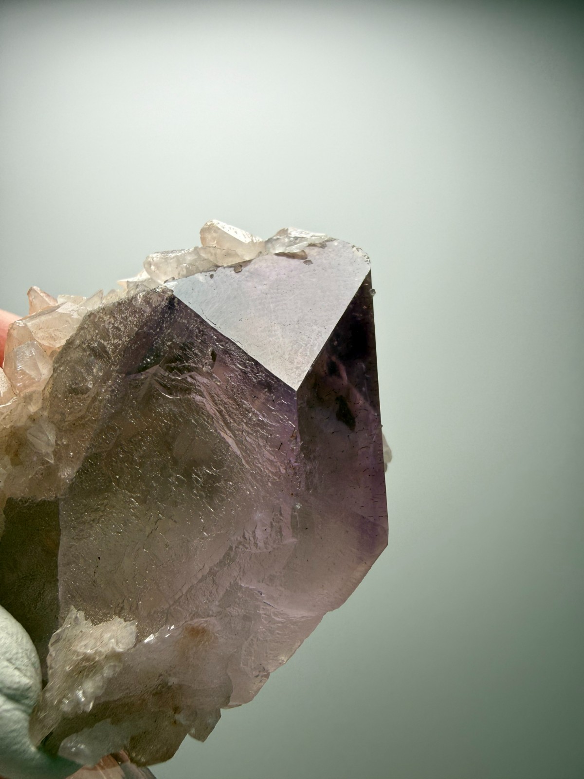Beautiful Amethyst crystal with Red Calcite- Hubei Province, China! SALE $89!