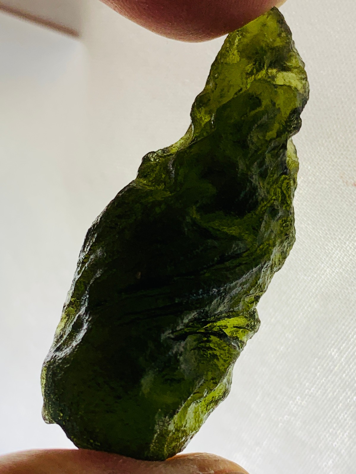 TOP Moldavite Raw Moldavite Crystal from Czech Republic PICcertificate 68CT