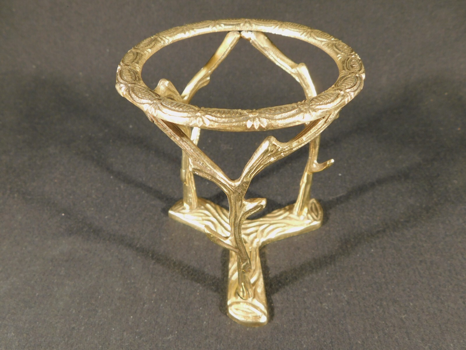 Sphere Display Stand Large Size Brass / Gold Color Tall BRANCH Design