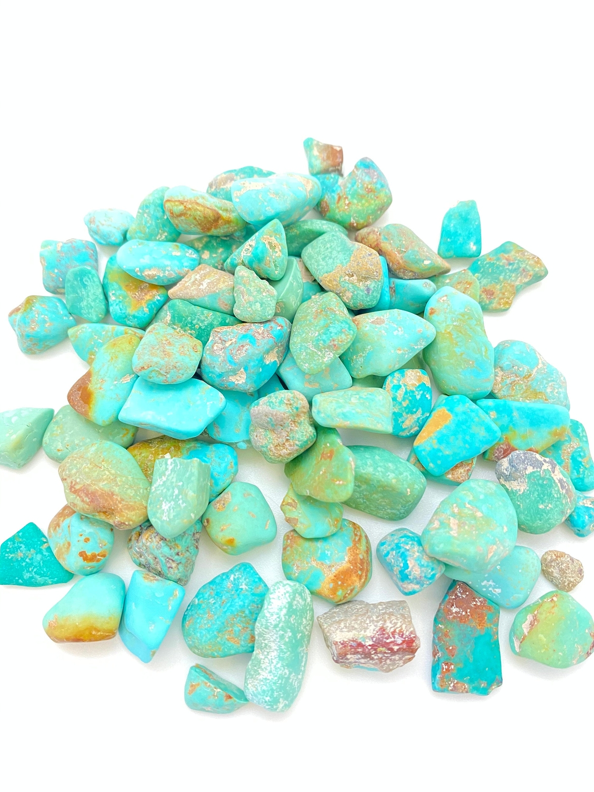 Raw Turquoise Stone (Grade A) Stabilized Turquoise Stone from Kingman, Arizona