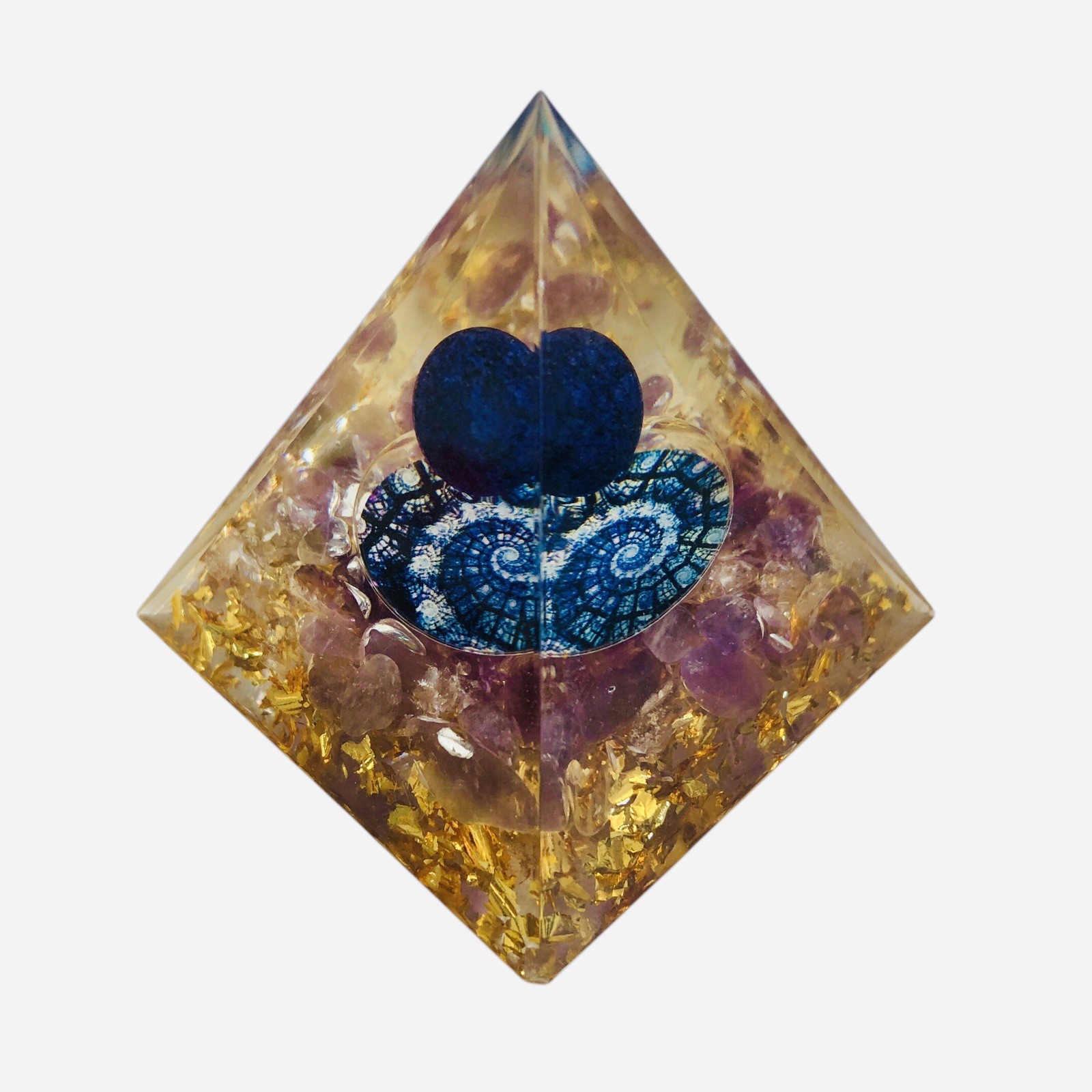 Orgone Mini Pyramid Energy Generator Emf Protection Healing Meditation Orgonite