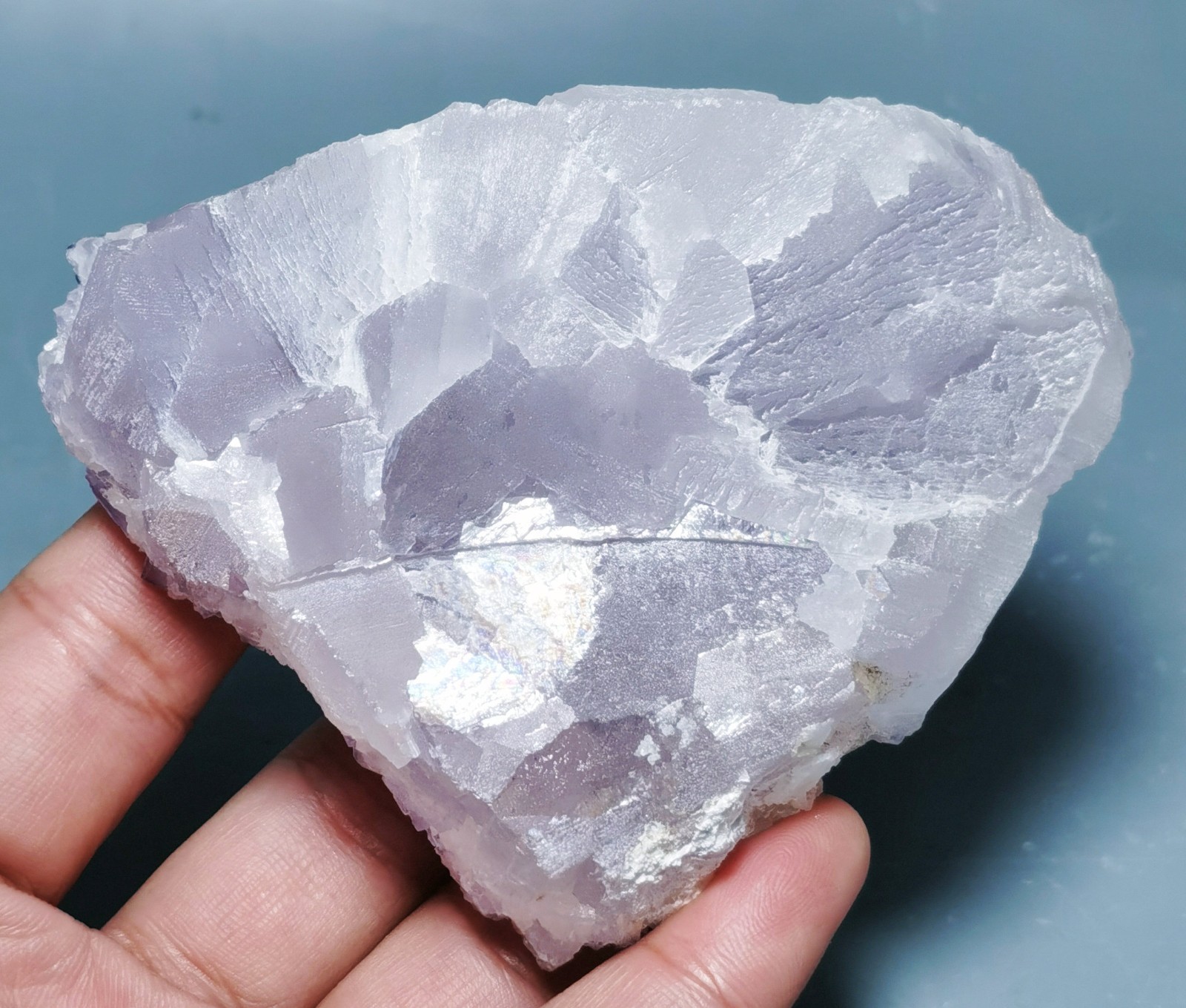 Rare Purple Fluorite Mineral Specimen China