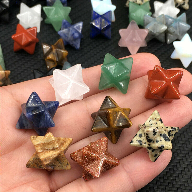 Wholesale~ Mix Natural Quartz Crystal Mini Merkaba Star Skull Reiki Healing Gift