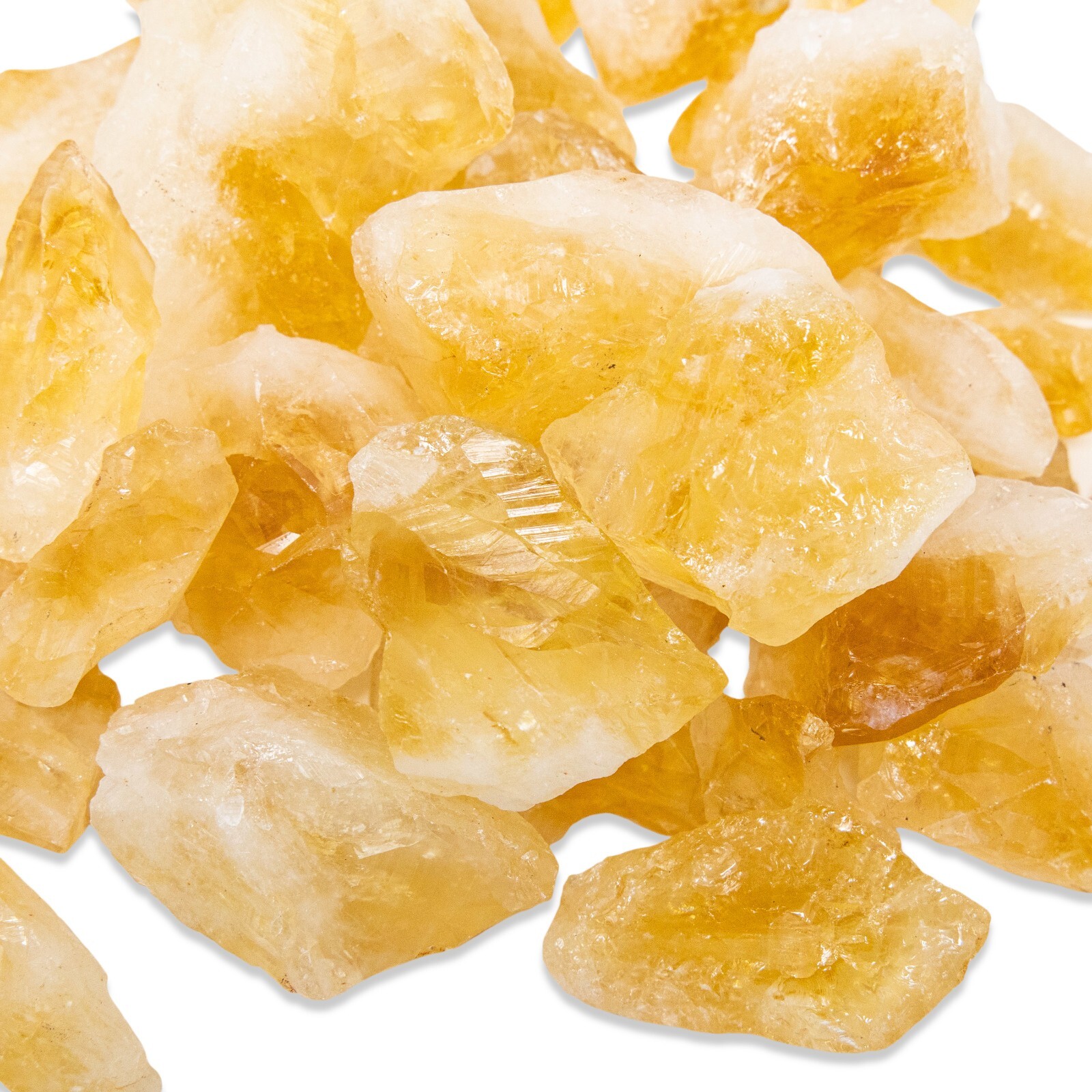 Citrine Crystal Chunks – Raw Citrine Bulk – Healing Crystals 1/2 LB – 2 LBS