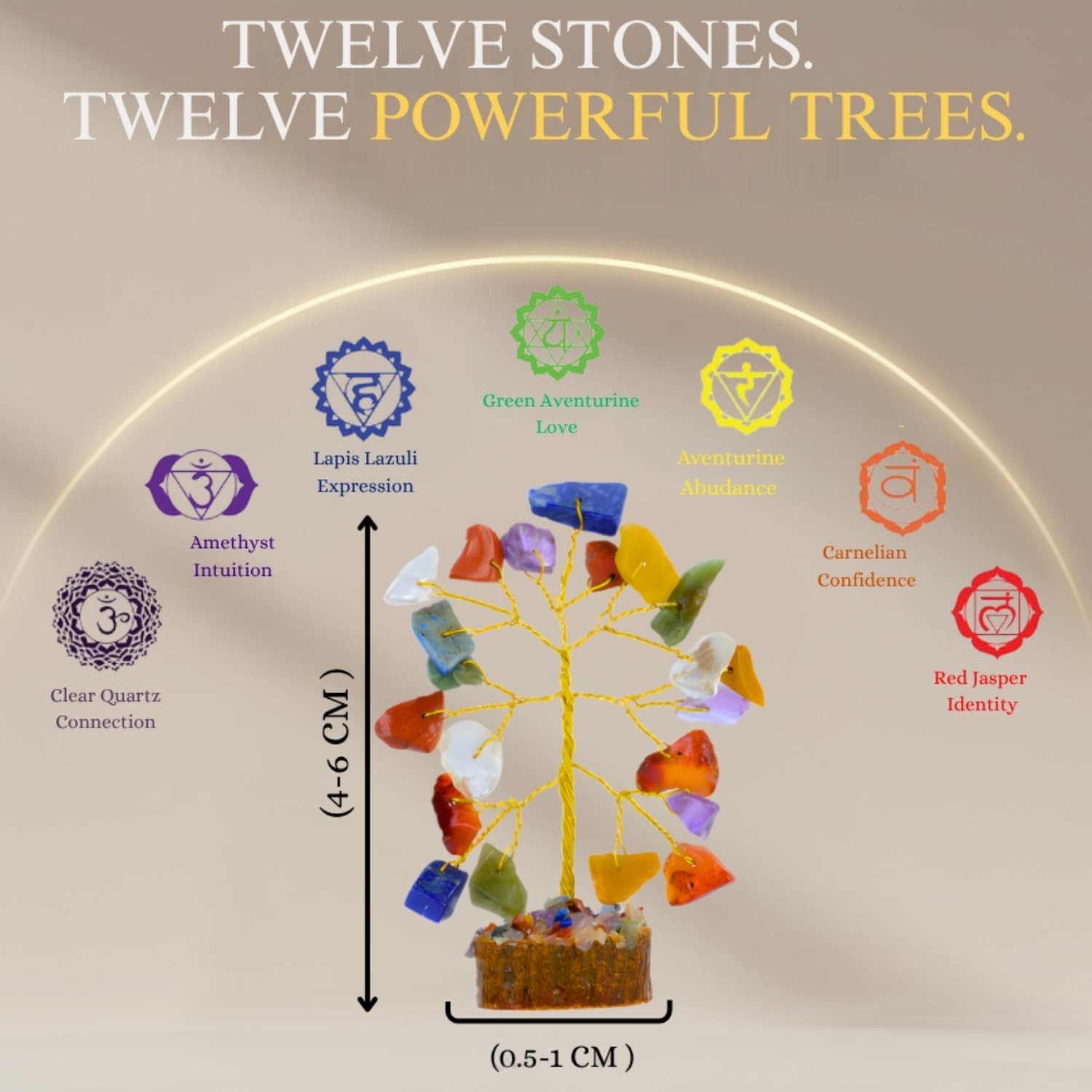 Crystal Tree Set of 12 Unique Birthday Gifts for Women,Sister,Mom,Home Office…