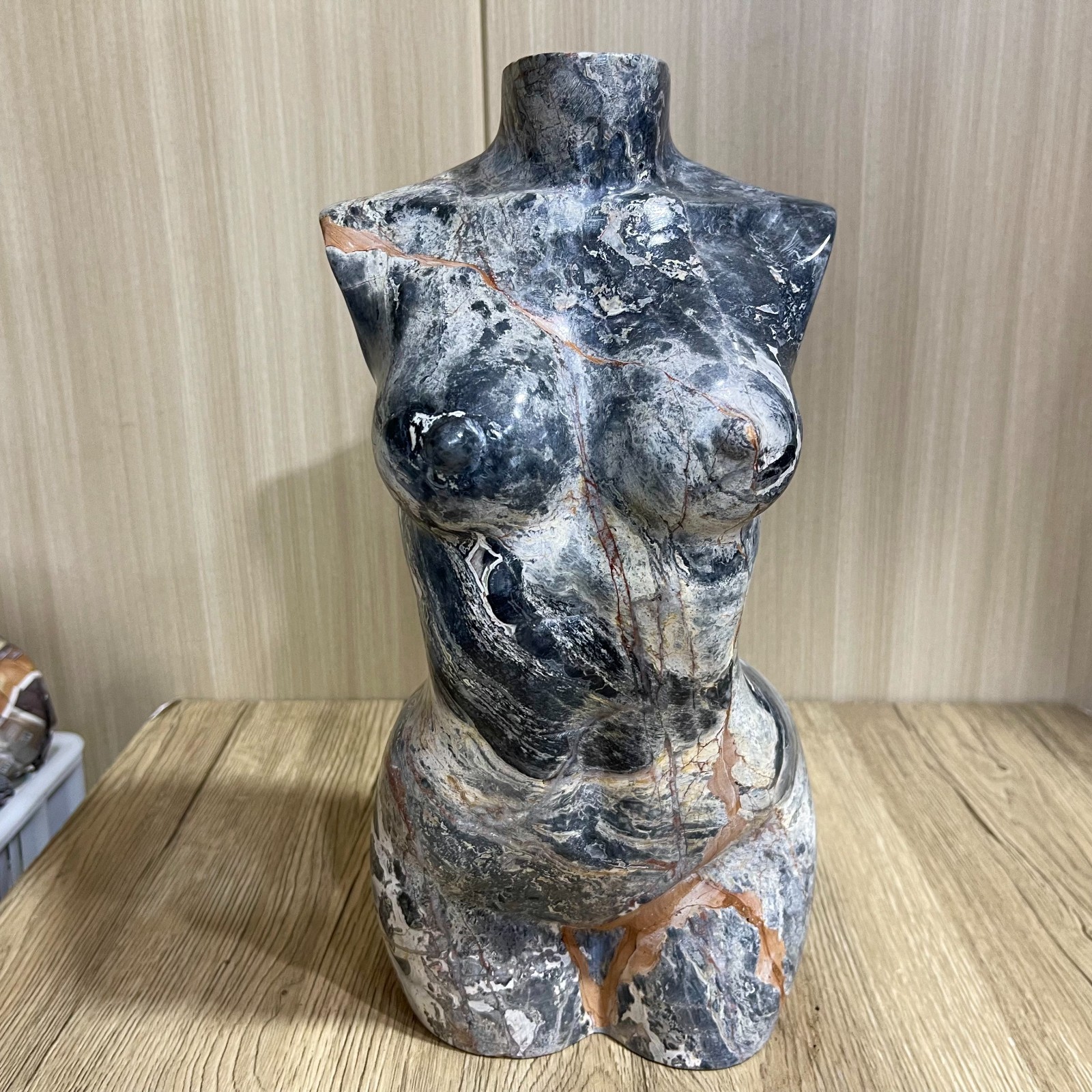 26.73LB big！Natural Pablo Picasso quartz carved crystal Energy female model