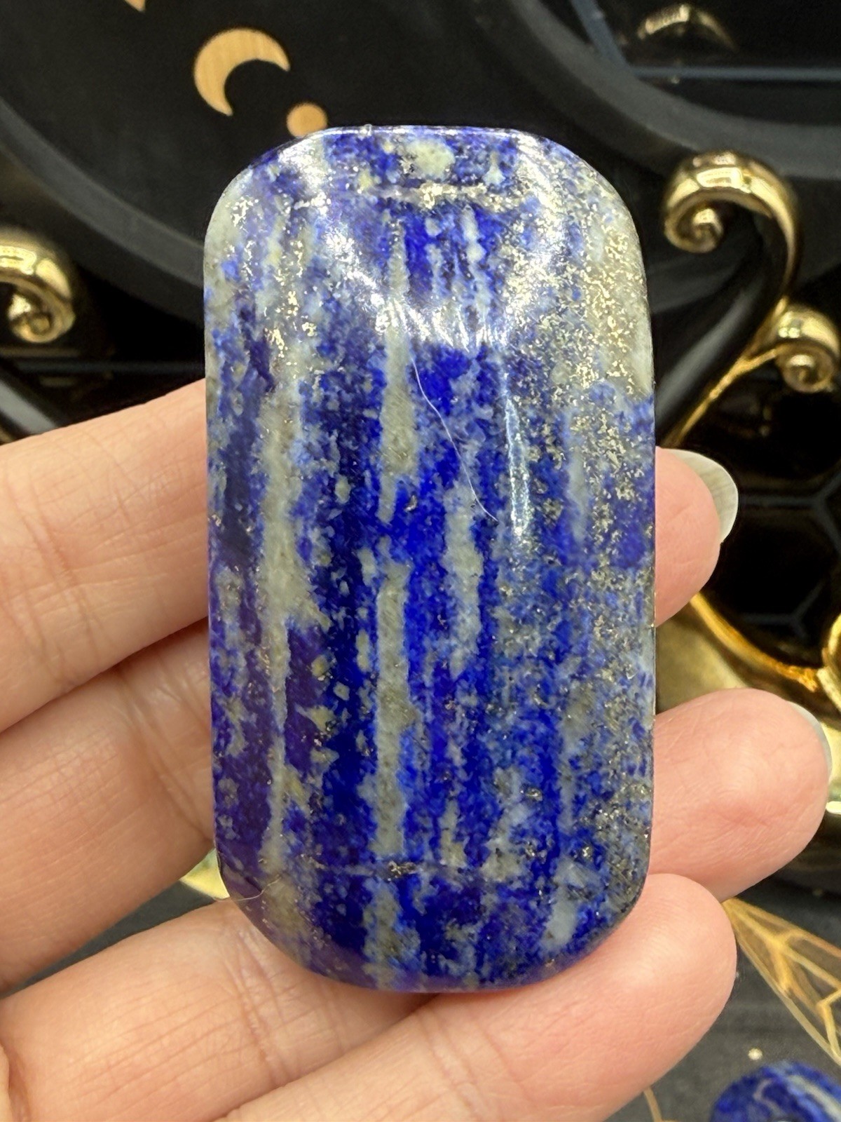 Natural Lapis Lazuli Palmstones Square shape awesome colors Free shipping!