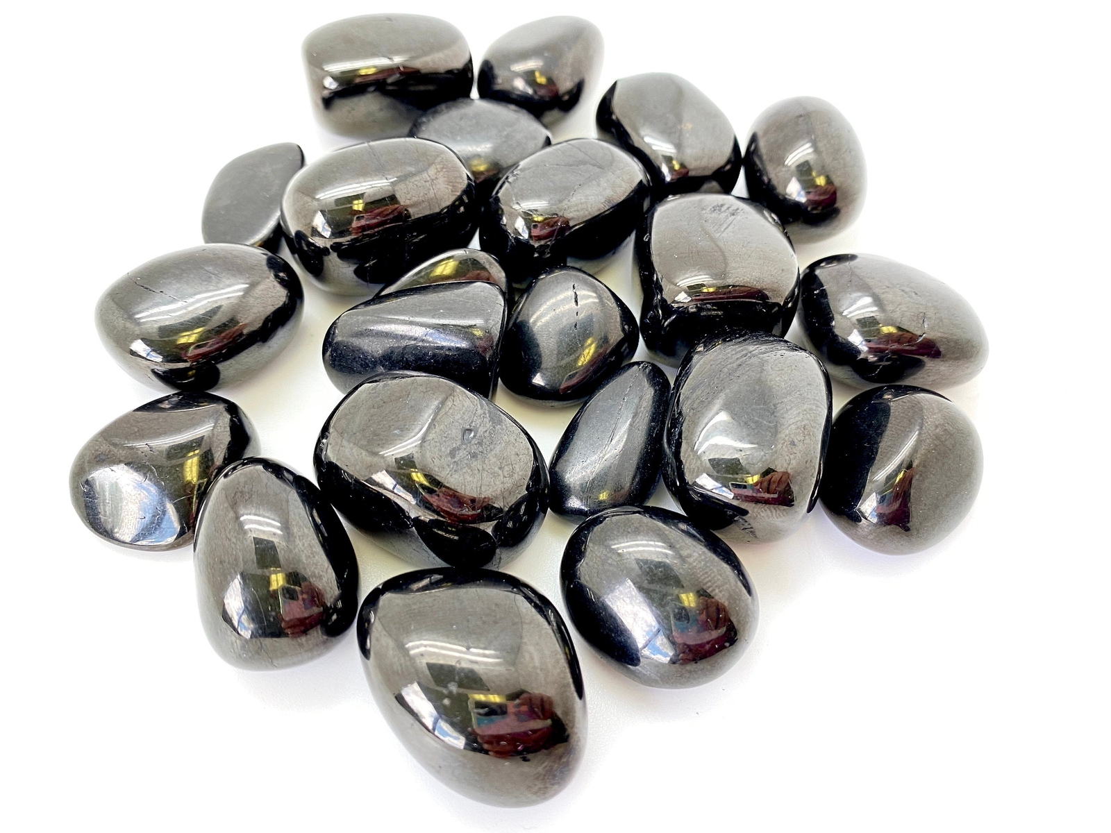 Jet Tumbled Stone – Polished Jet Crystal, Natural Jet from Siberia, Russia