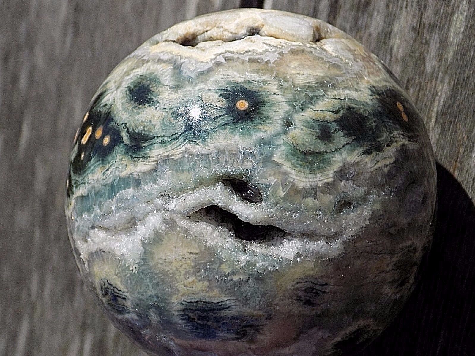 AAA OCEAN JASPER SPHERE MARBLE 75MM OR 2 15/16” 7125