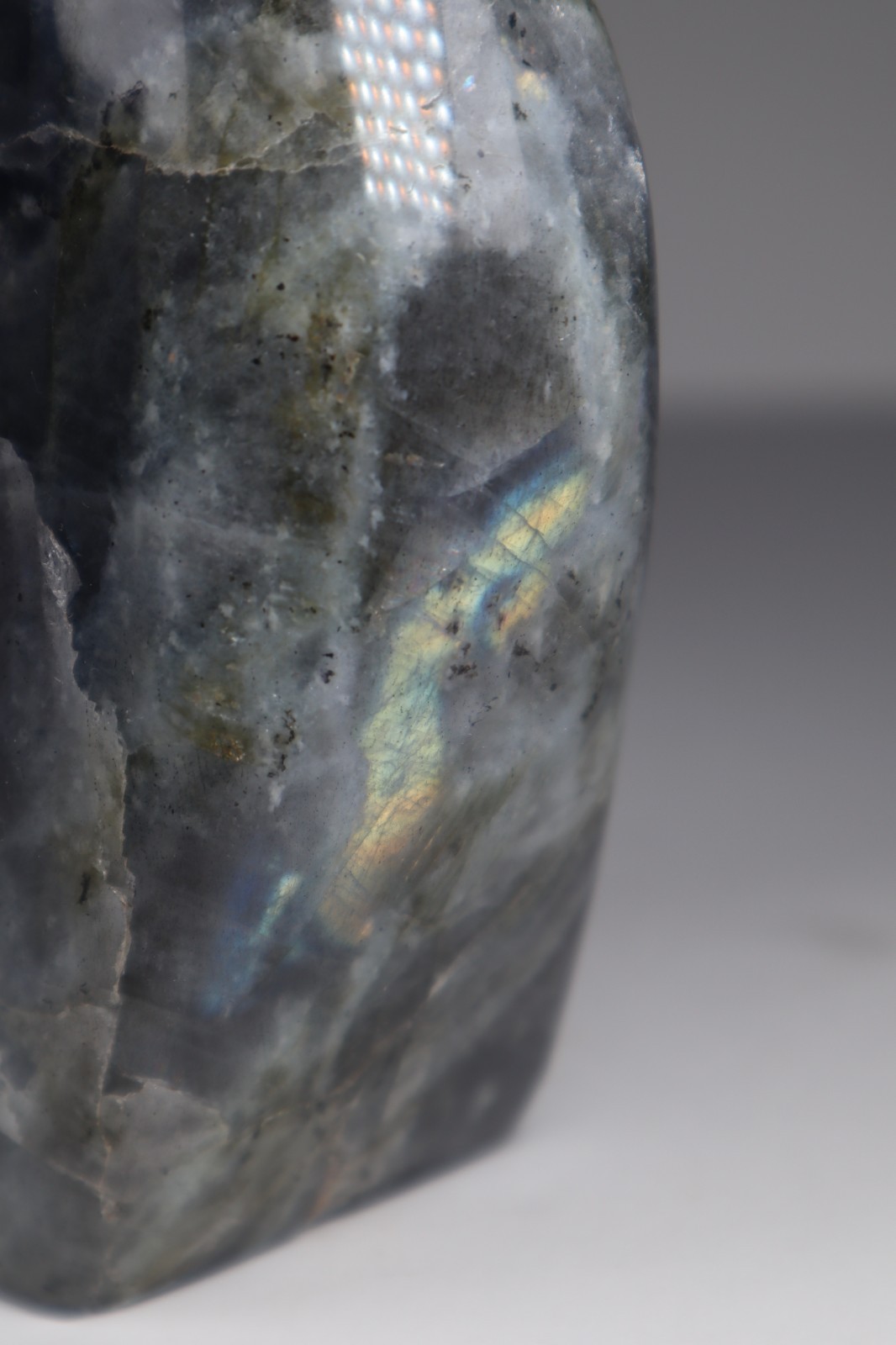 HUGE LABRADORITE Freeform 4lb Rainbow Flash Crystal Blue Gold Display Specimen