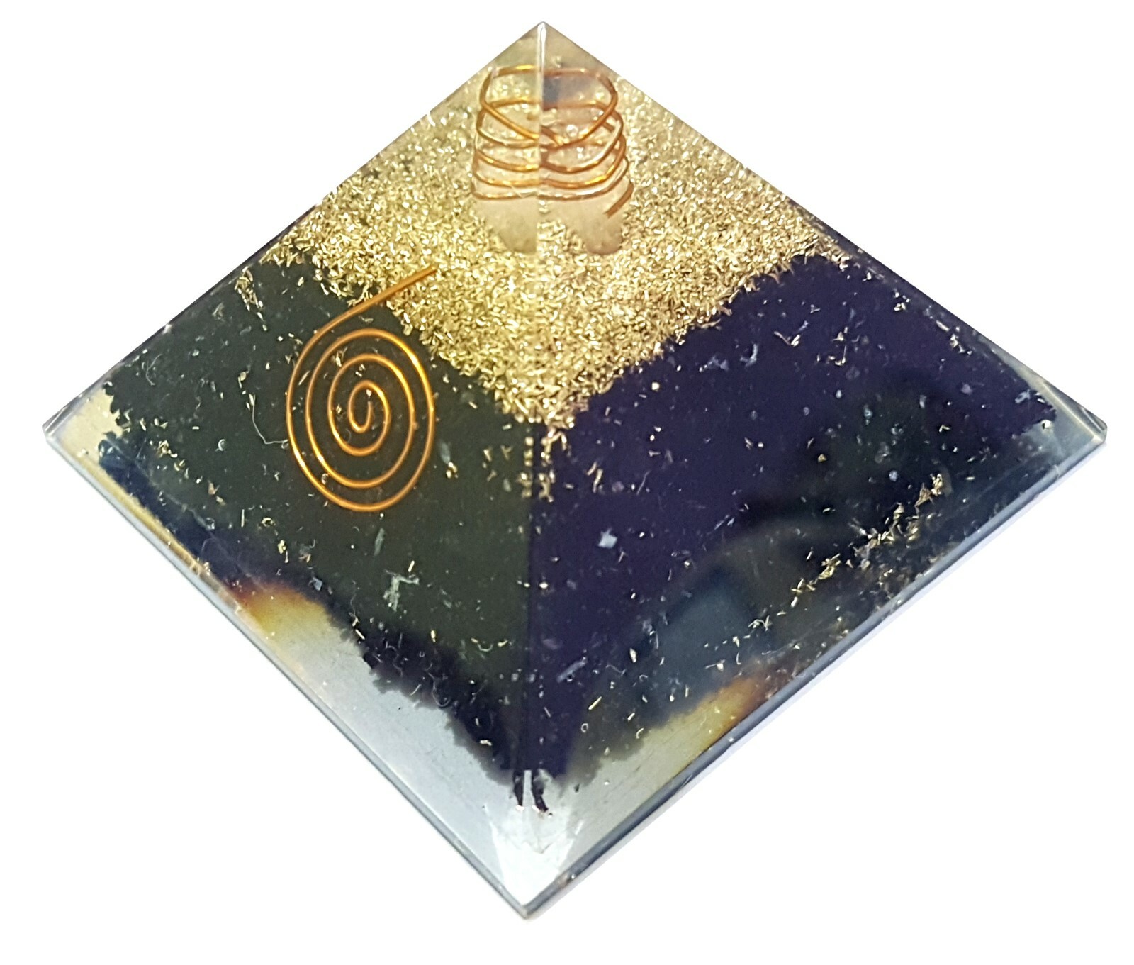 Black Tourmaline 75mm Big EMF Protection Natural Stone Orgone Pyramid Reiki Heal