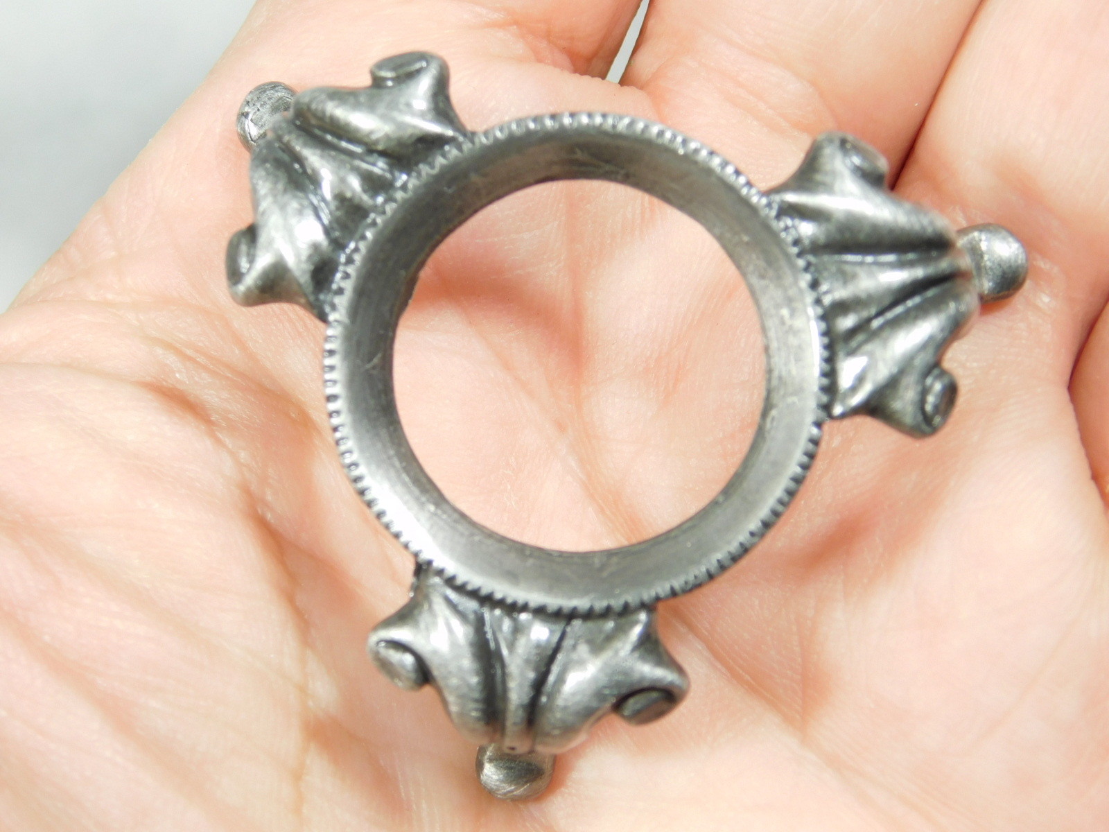 Sphere Display Stand Small Size Princess Design Pewter Color