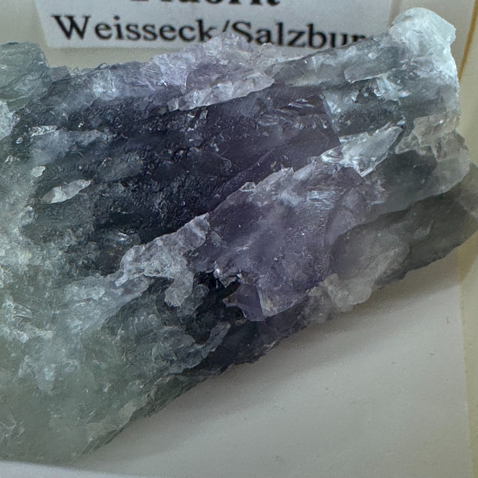 Fluorite Crystal Weisseck Salzburg Austria Purple Green Mineral Specimen Boho