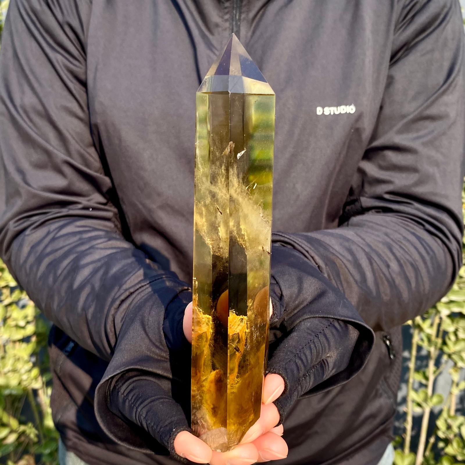 431G Citrine obelisk energy column Reiki healing