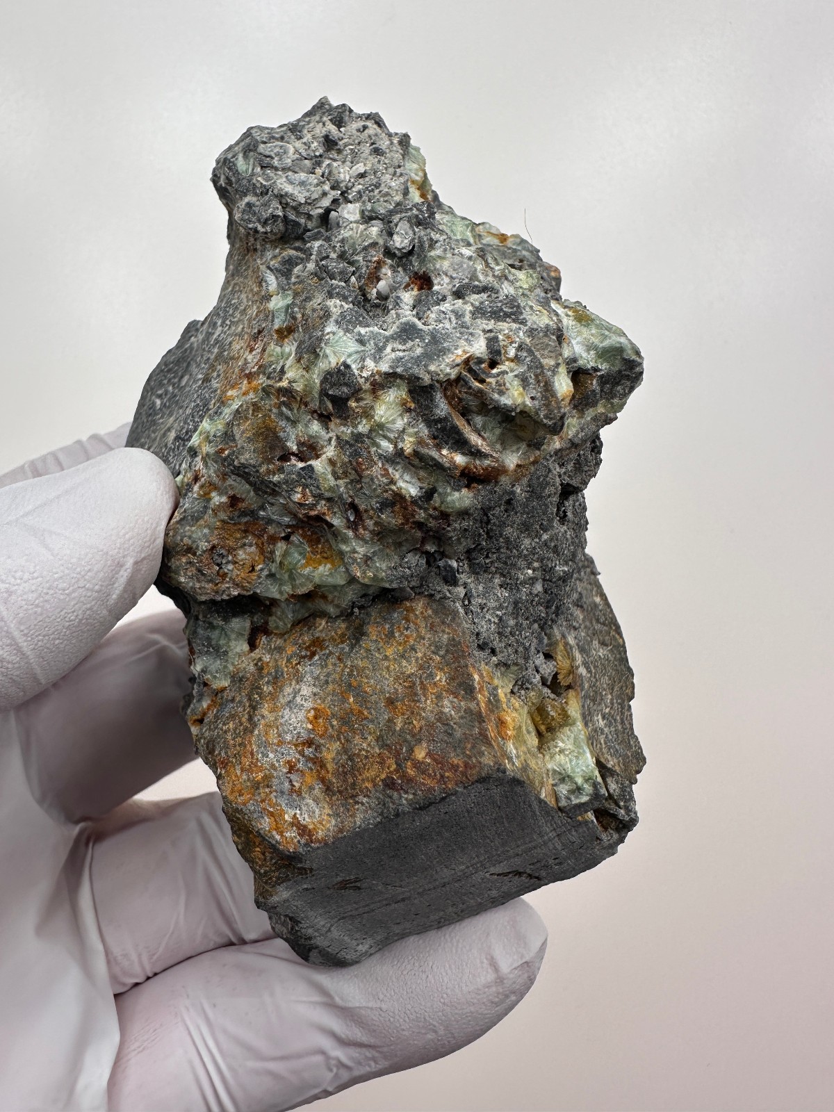 Top Luster___Beautiful Large RARE GREEN Wavellite Specimen from Arkansas