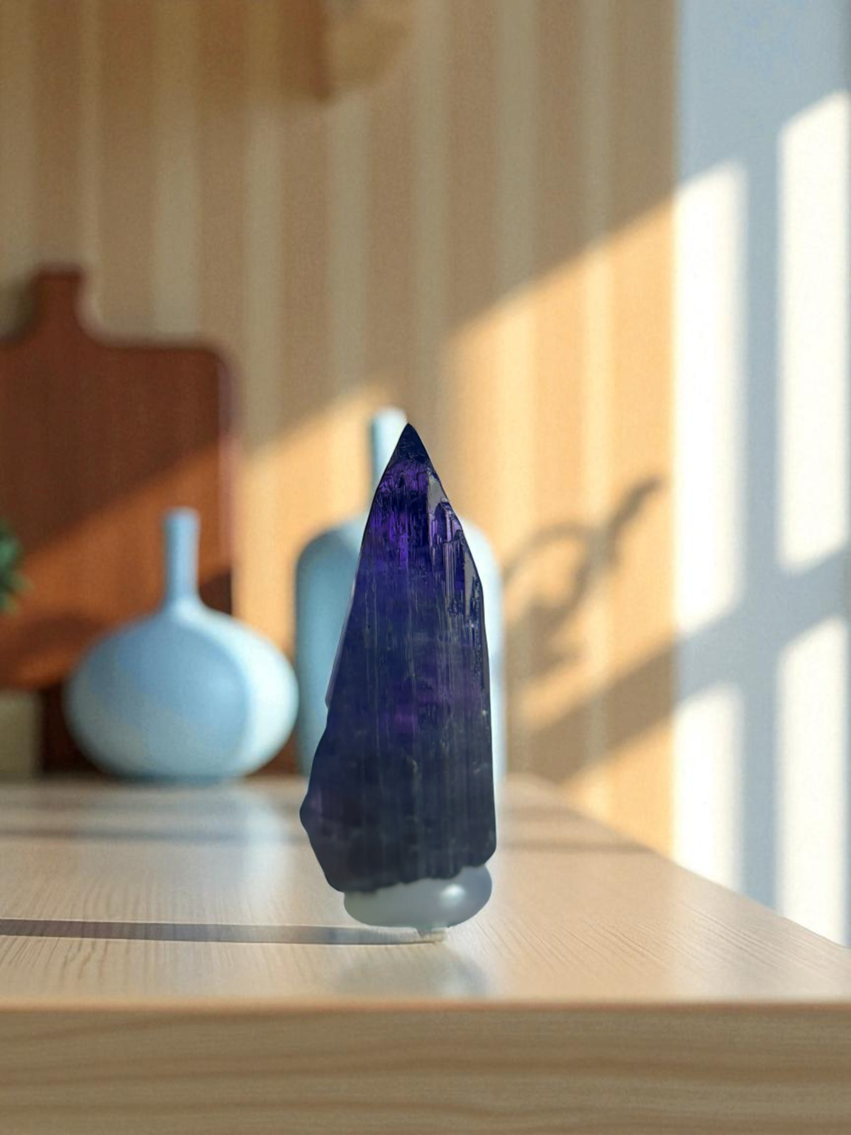 Fine Quality Natural Tanzanite Crystal Untreated Raw Gemstone 8.16 Carats