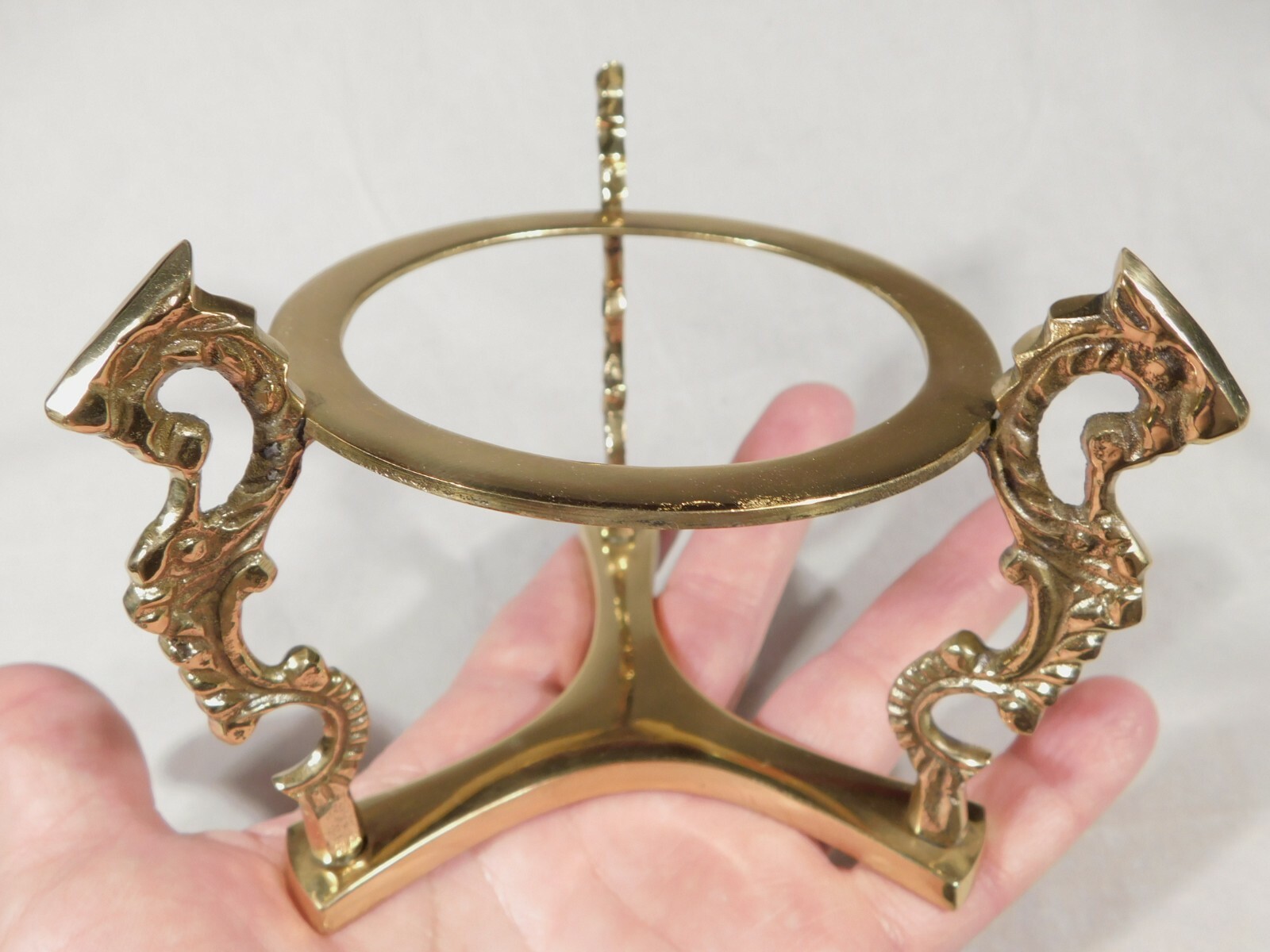 SPHERE Display Stand Large Size Dragon Design Solid Brass