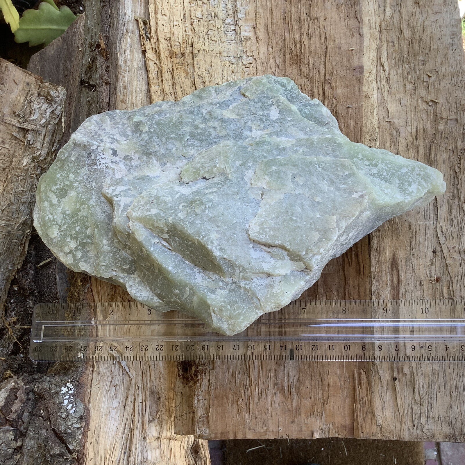Siberian Nephrite Jade Ventifact Pistachio Green Jade Stone Vitim Siberia 2942g