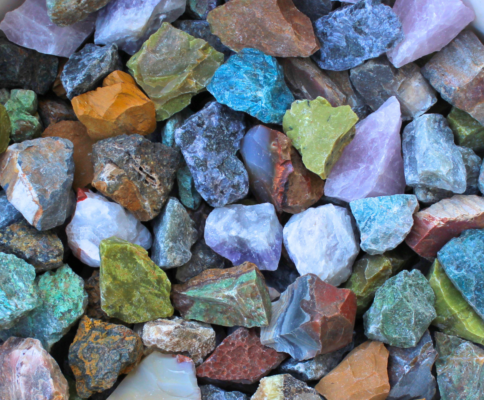 Madagascar Mix – Rough Rocks for Tumbling – Bulk Wholesale 1LB options