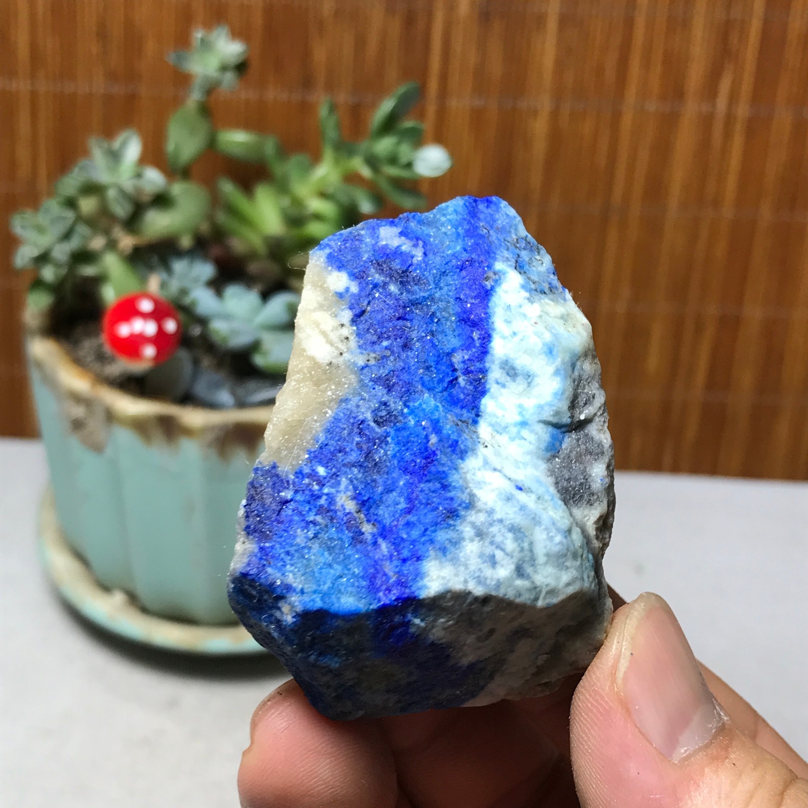73g Natural lapis lazuli Crystal gemstone Rough Mineral Specimen healing A6065