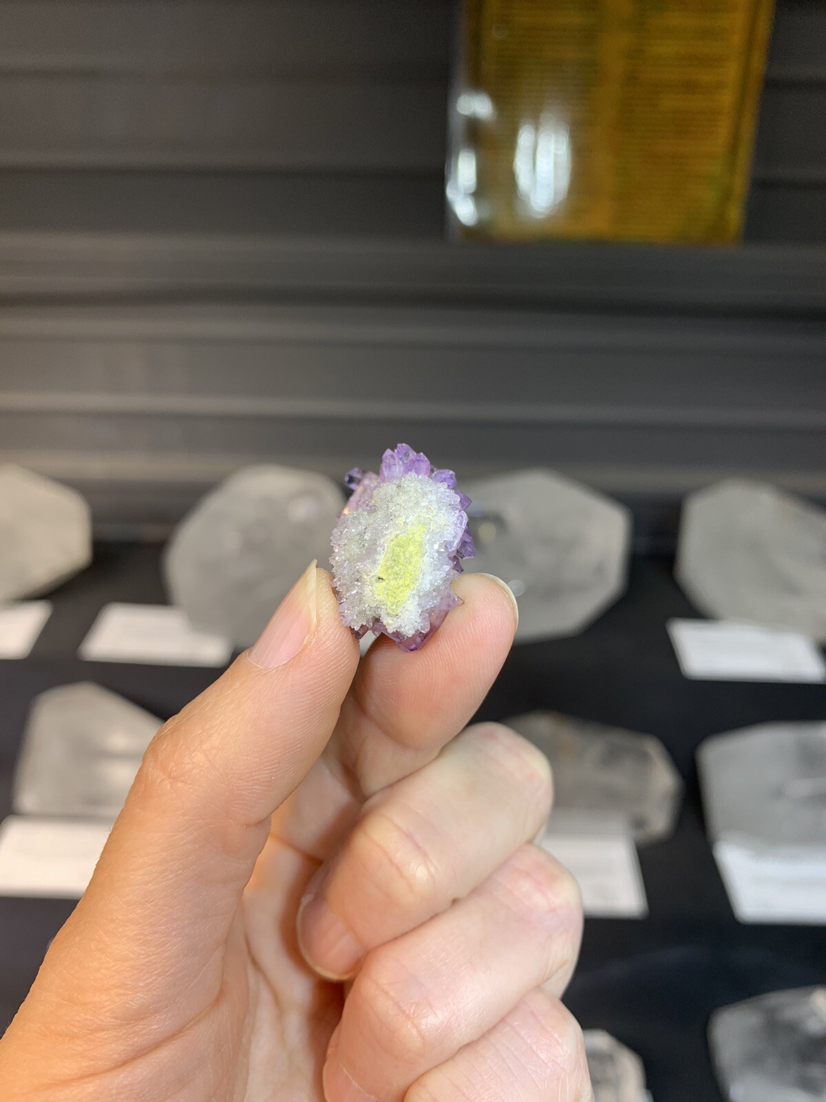 Vintage Mini Purple Lilac Amethyst Crystal Cluster, Veracruz Mexico