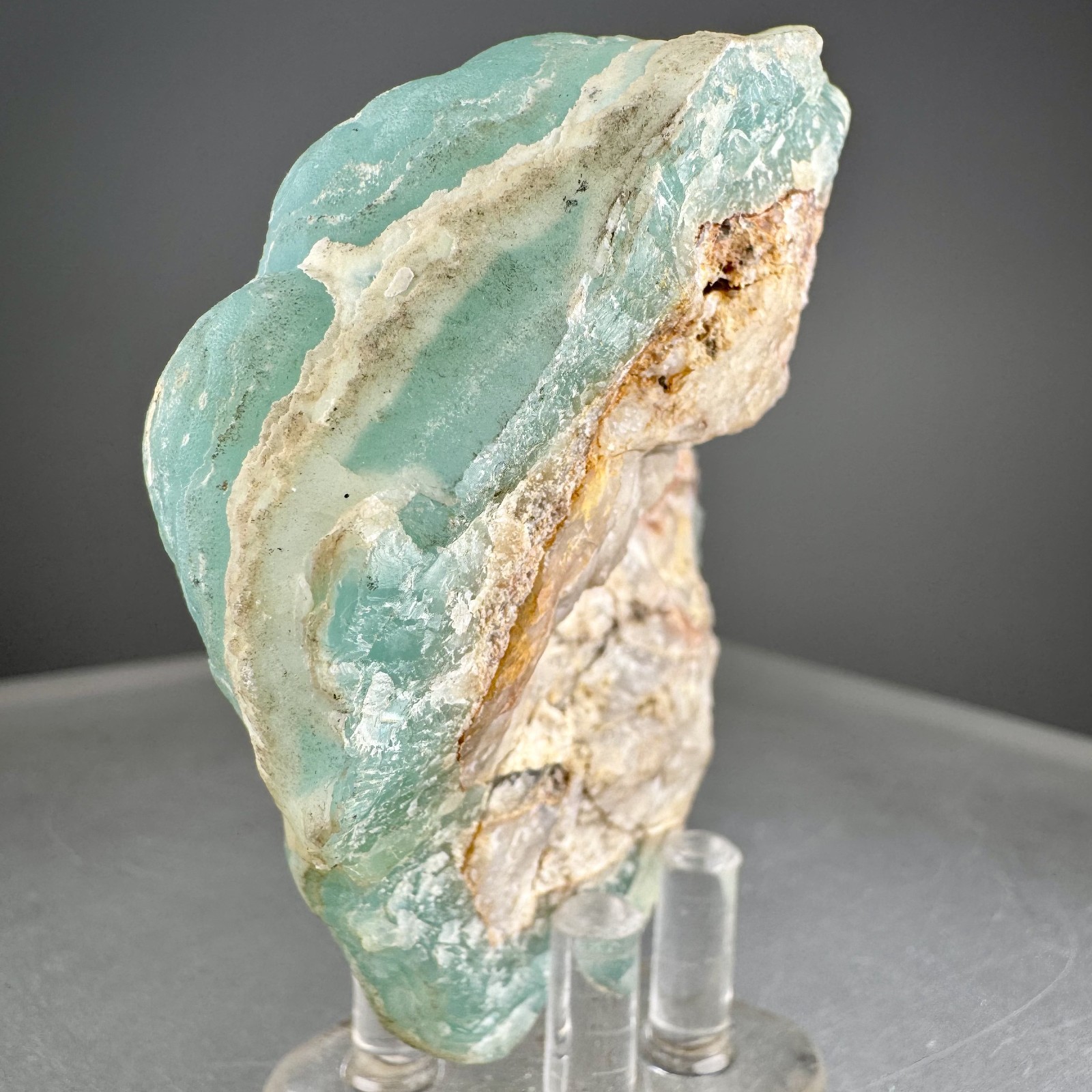 Fine Large Blue Smithsonite: Kelly mine, Magdalena, Socorro Co., New Mexico