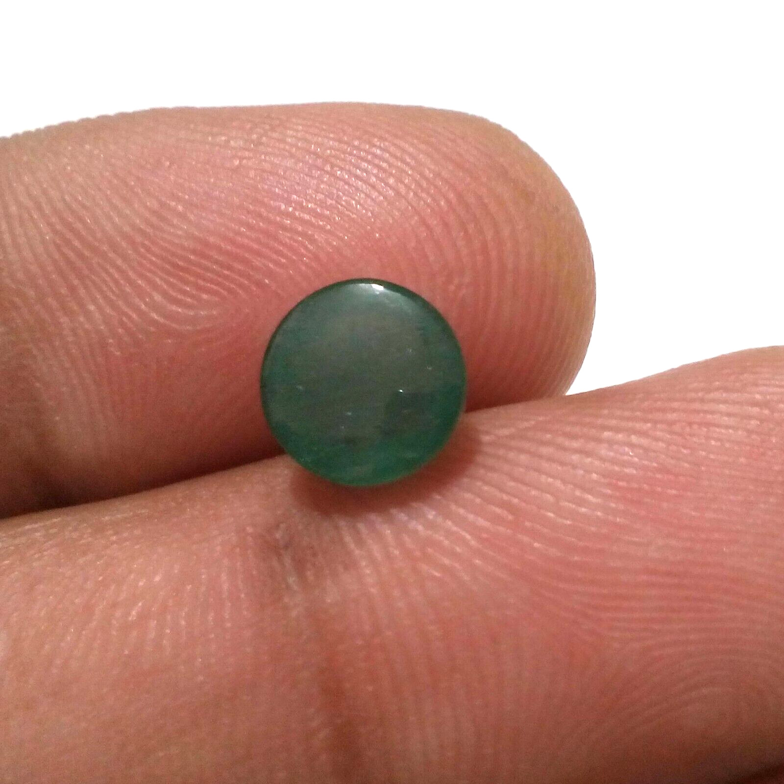 Single Piece Fabulous Top Zambian Emerald Cabochon Round 2.20 Crt Loose Gemstone