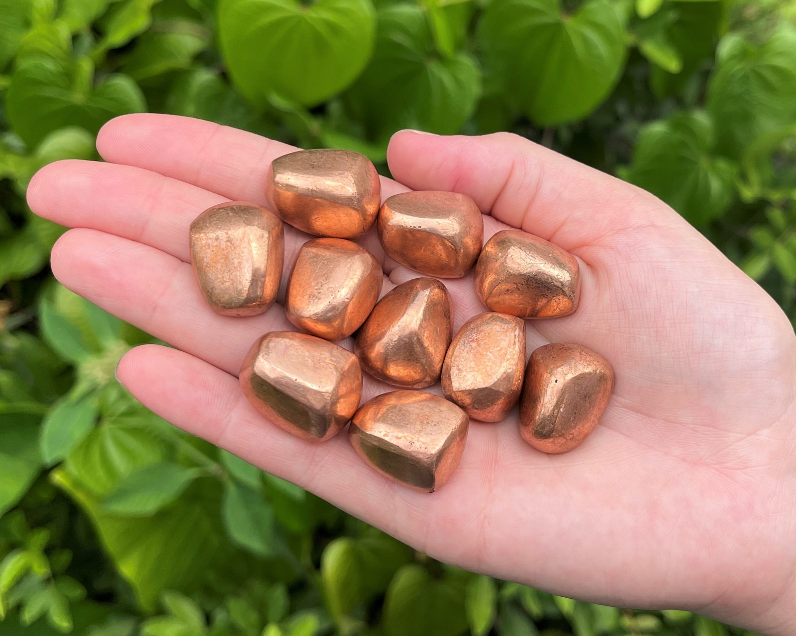 Copper Tumbled Stones Wholesale Bulk Lots (Polished Natural Copper Crystals)