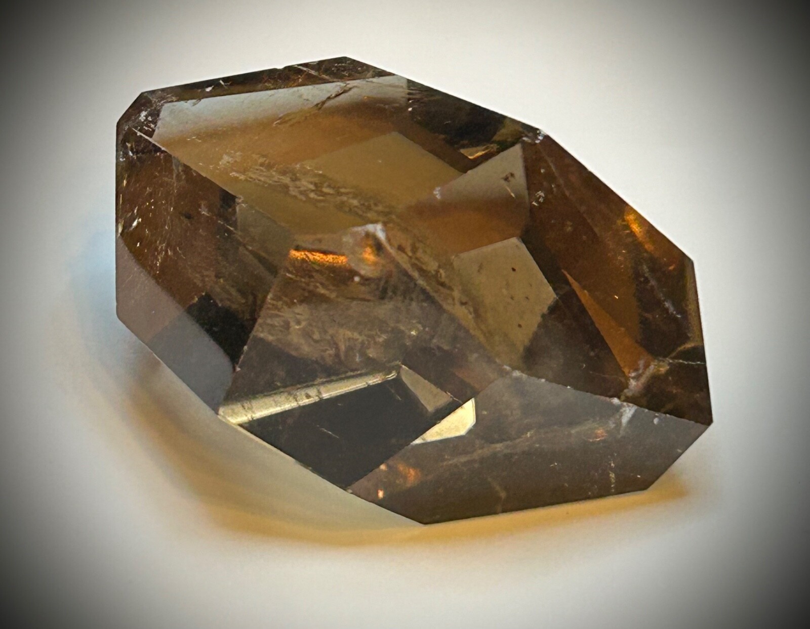 3″ High Clarity Smoky Citrine Geometric Freeform 6.2oz