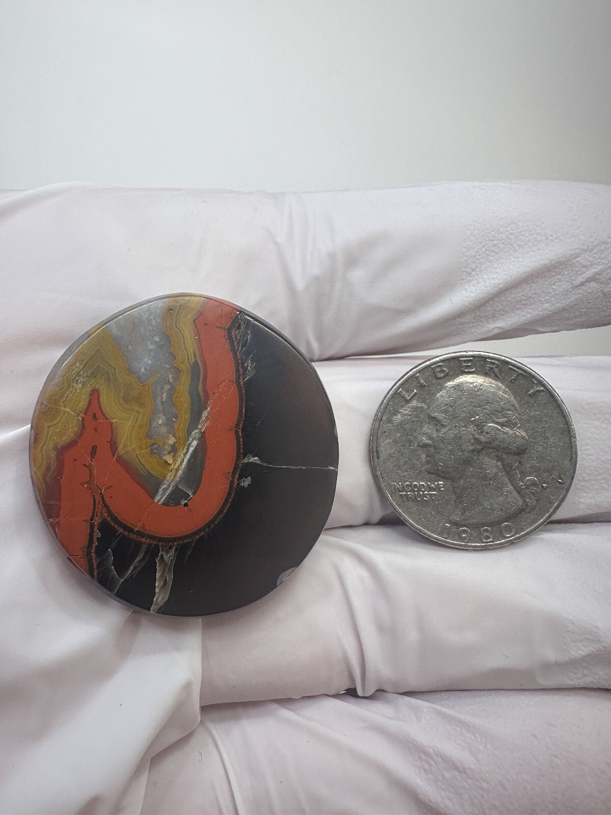 RARE ( 76.5 ct. ) Kentucky Agate Designer Cabochon from Estill County, Kentucky