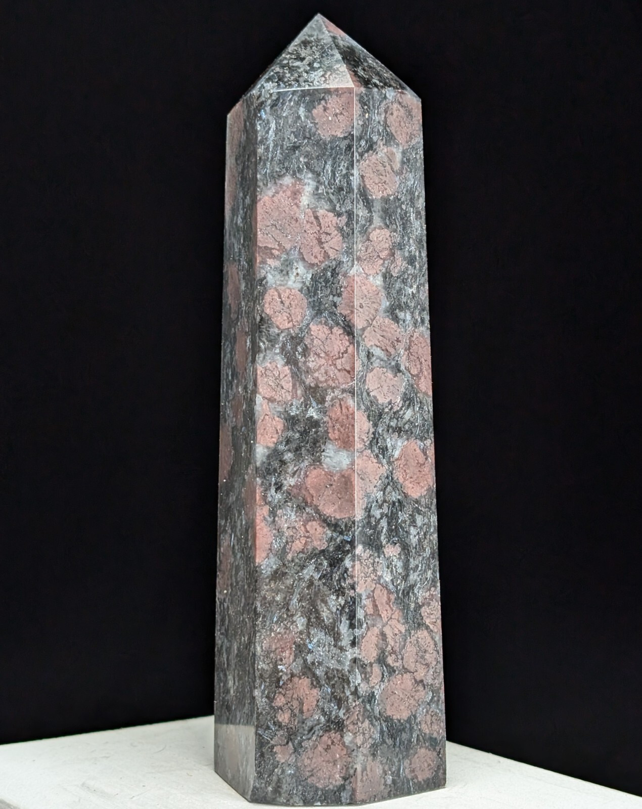 Garnet Tower Crystal Large Big Tall Gemstone Point Wand