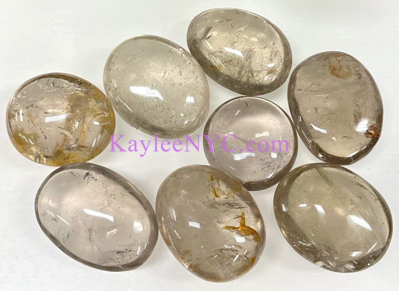 Wholesale 2 Lb Lot Natural Smoky Quartz Palm Stone Crystal Energy