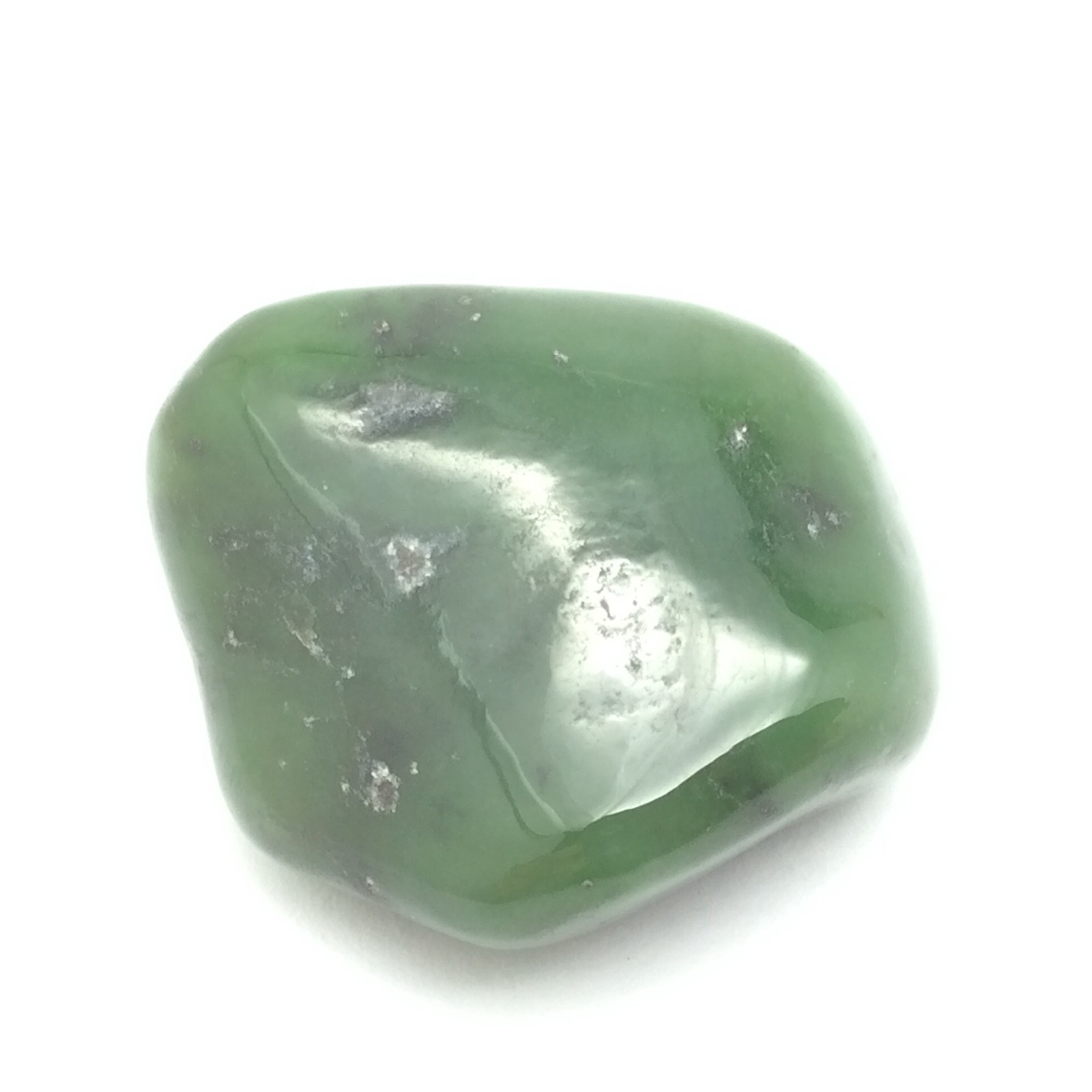 Siberian Jade Pebble Green Nephrite Jade Stone Sayan Mountain Siberia Russia #22