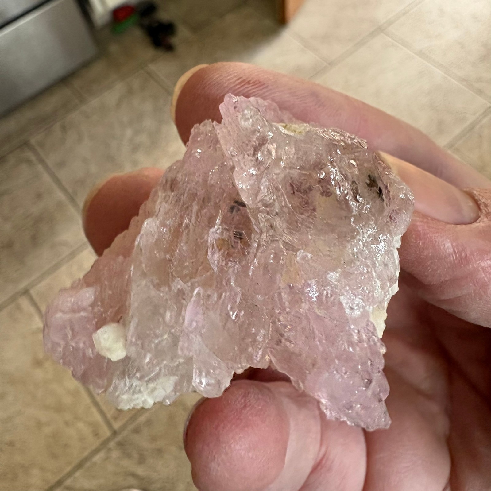 Rose Quartz, crystalline, Taquaral, Itinga, Minas Gerais, Brazil