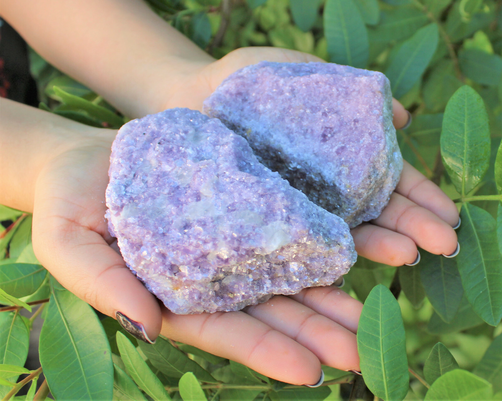 JUMBO Rough Lepidolite: 3″ – 5″ Huge Raw Natural Lepidolite Healing Crystals