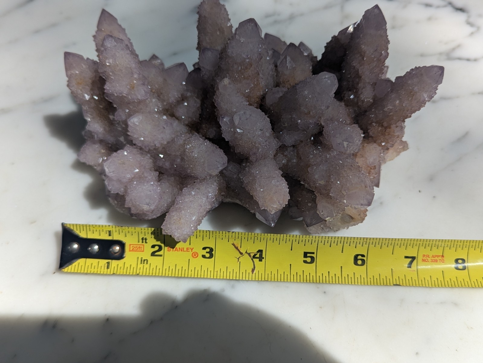 Natural African Spirit Amethyst Crystal Cluster Lilac Purple Mineral Specimen