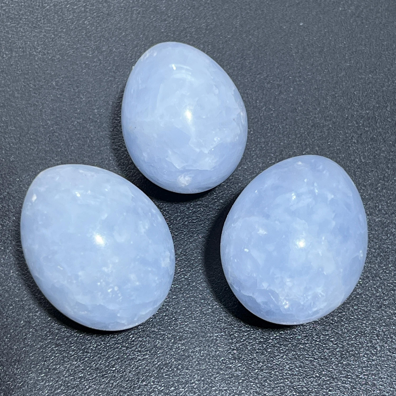 Blue Calcite Crystal Egg Carving Wholesale Gemstone Decor Supply
