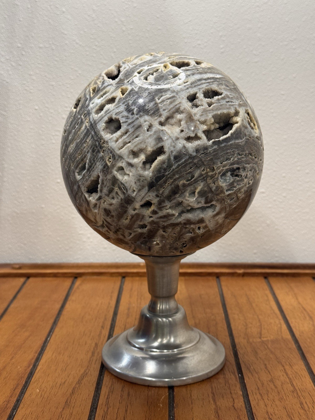 XL druzy sphalerite crystal sphere – approx. 153mm / 4.6kg