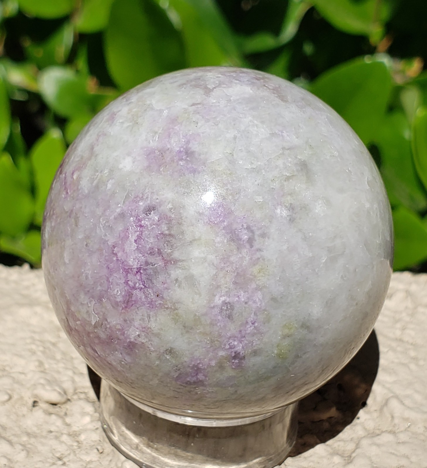 2″ Hackmanite Mineral Sphere Orb Ball STRONG UV, 181g or 6.38 oz