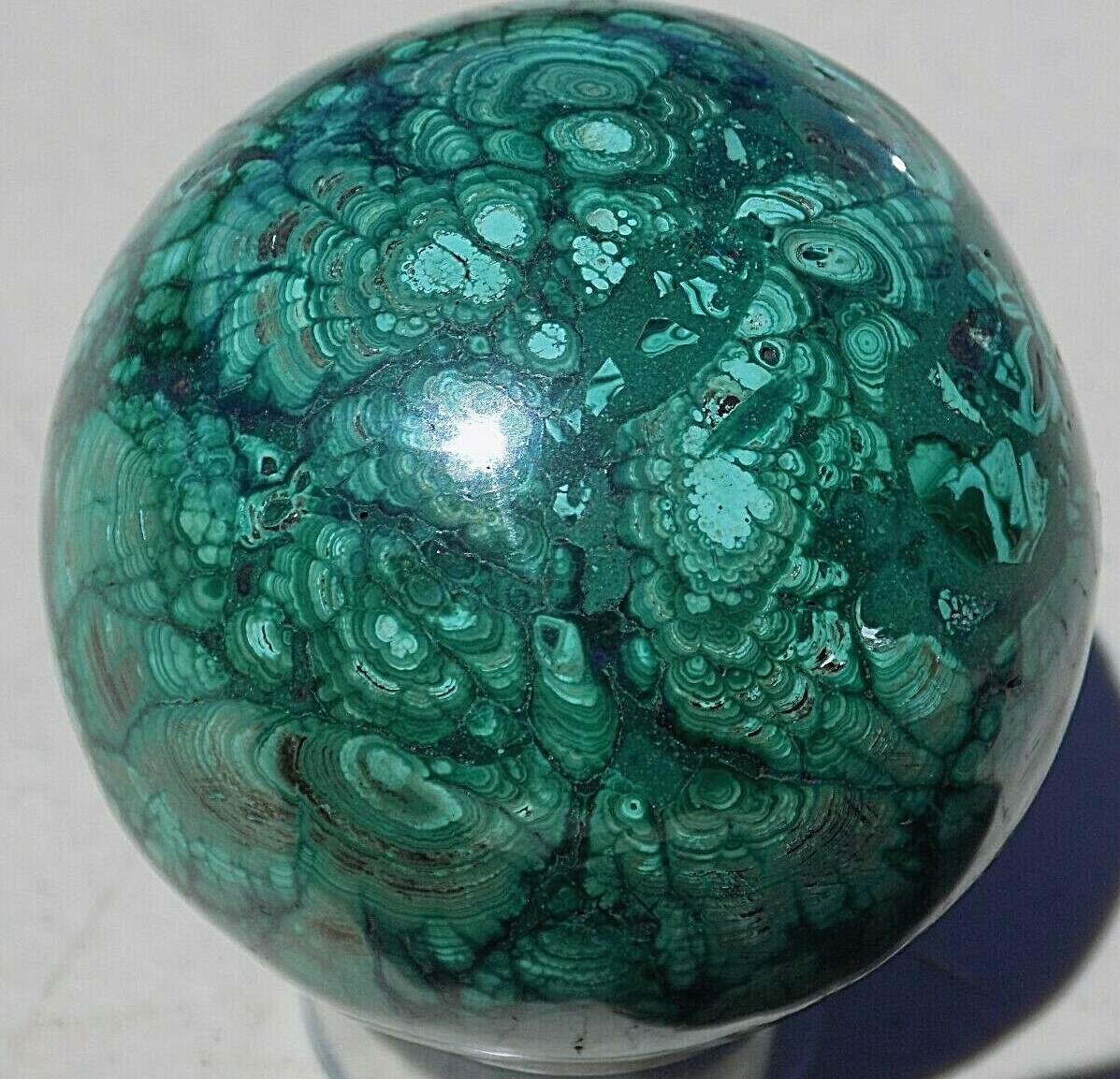 MALACHITE MARBLE HANDMADE SPHERE CONGO SPECIMEN 56mm 2 3/16” 8482