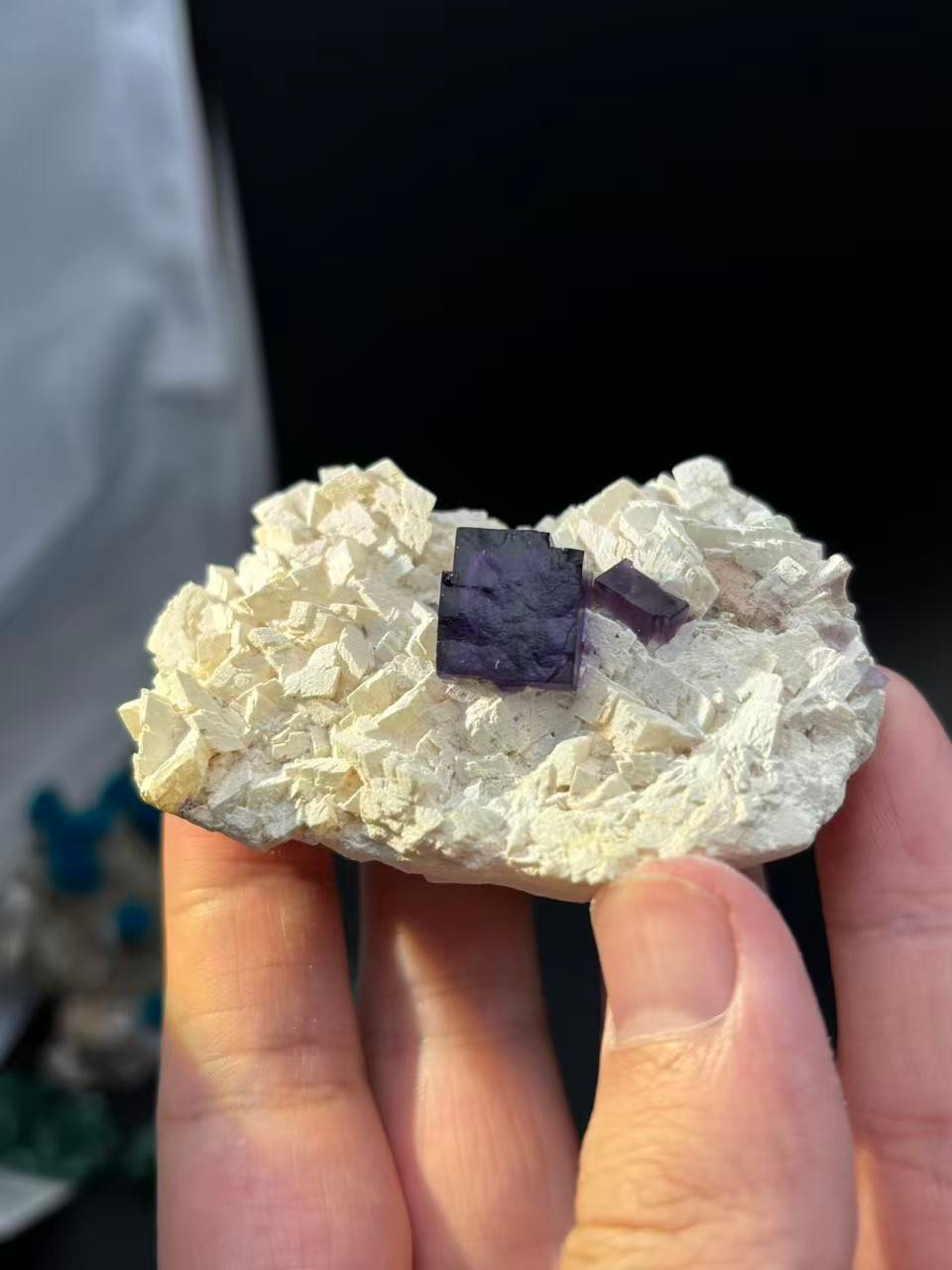 83g Fluorite From Aksu City Xijiang China