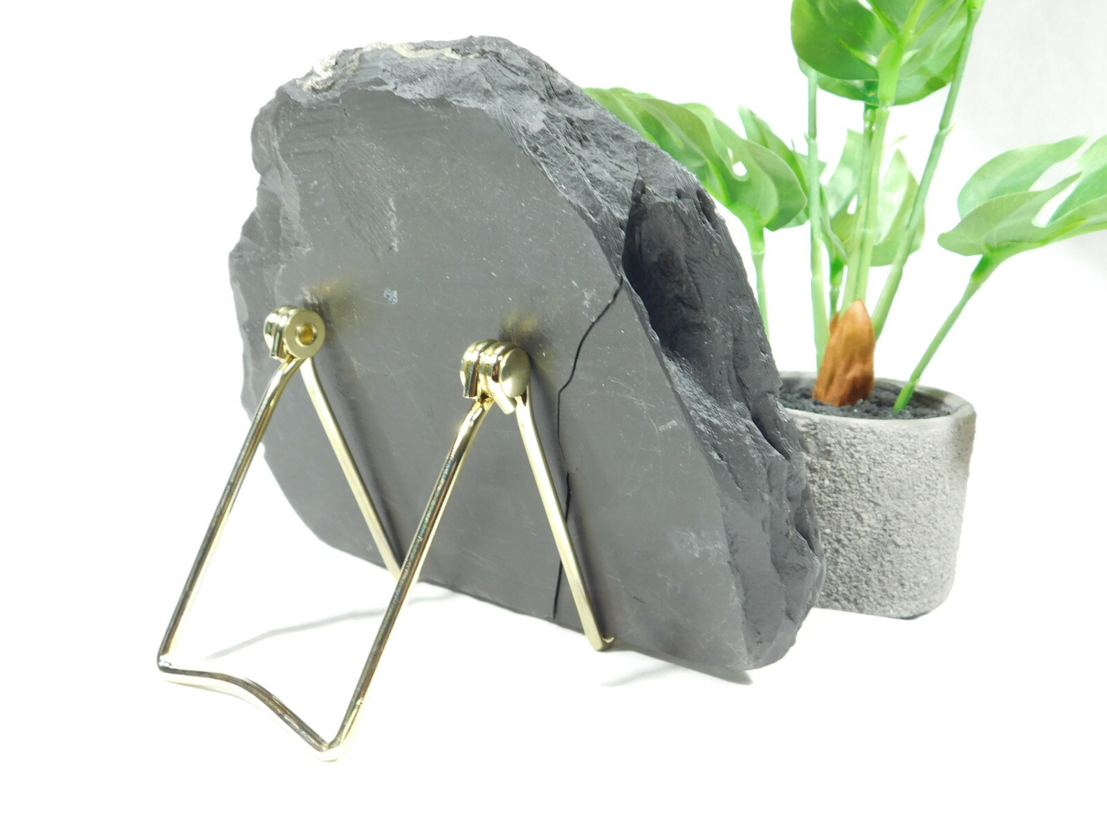 Easel Display Stand Adjustable Folding Small Size Gold color Metal