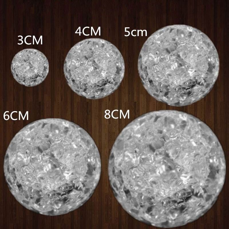 40mm Crystal Ice Crack Ball Quartz Marbles Magic Sphere