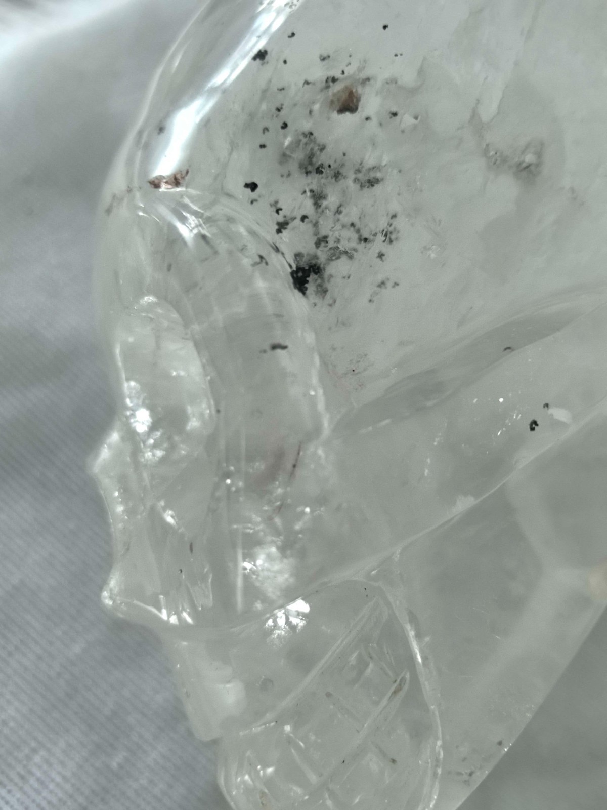 RARE Natural White Quartz Crystal Skull Carving 8cm9cm15cm Large Healing Metaphy